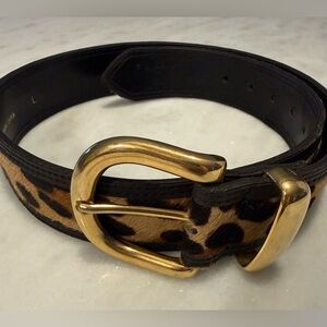 Avignon Leather Belt Animal Pattern Size L